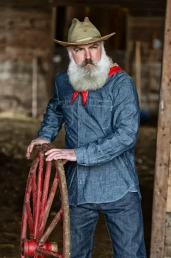 Akansas Man Jap Selvedge Chambray Rinse