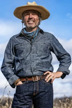 Akansas Man Jap Selvedge Chambray Rinse