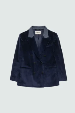 Blazer Doppiopetto In Velluto