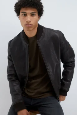 Bomber In Pelle Vintage