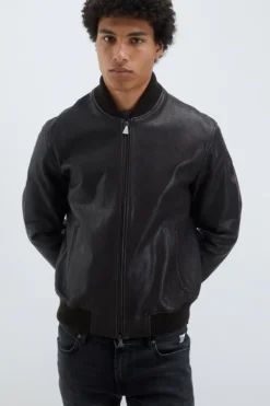 Bomber In Pelle Vintage