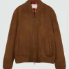 Bomber In Suede
