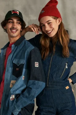 Camicia Kansas Patchwork 70th Denim Rinse