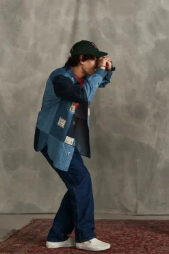 Camicia Kansas Patchwork 70th Denim Rinse