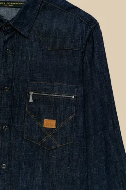 Camicia Western 70th Denim Cimosa Rinse