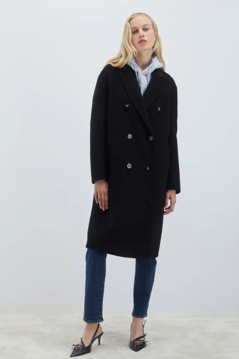 Cappotto Doppiopetto In Lana