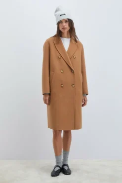 Cappotto Doppiopetto In Lana