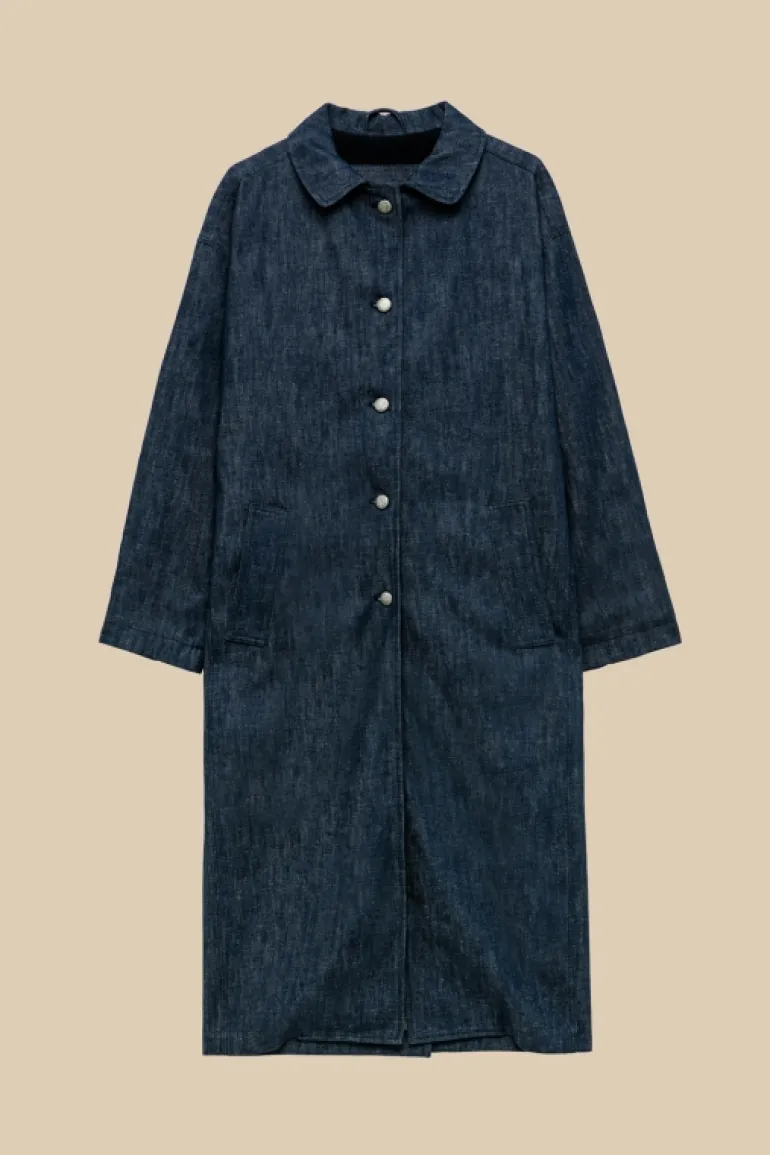 Cappotto Vintage 60 70th Denim Rinse