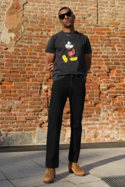 Cult Wide Selvedge Bar Roy Roger's Black Denim Super S.w.