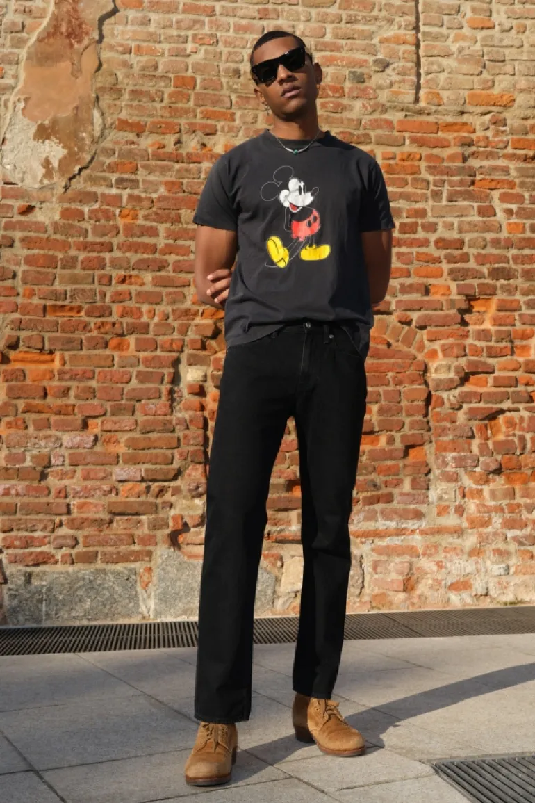 Cult Wide Selvedge Bar Roy Roger's Black Denim Super S.w.