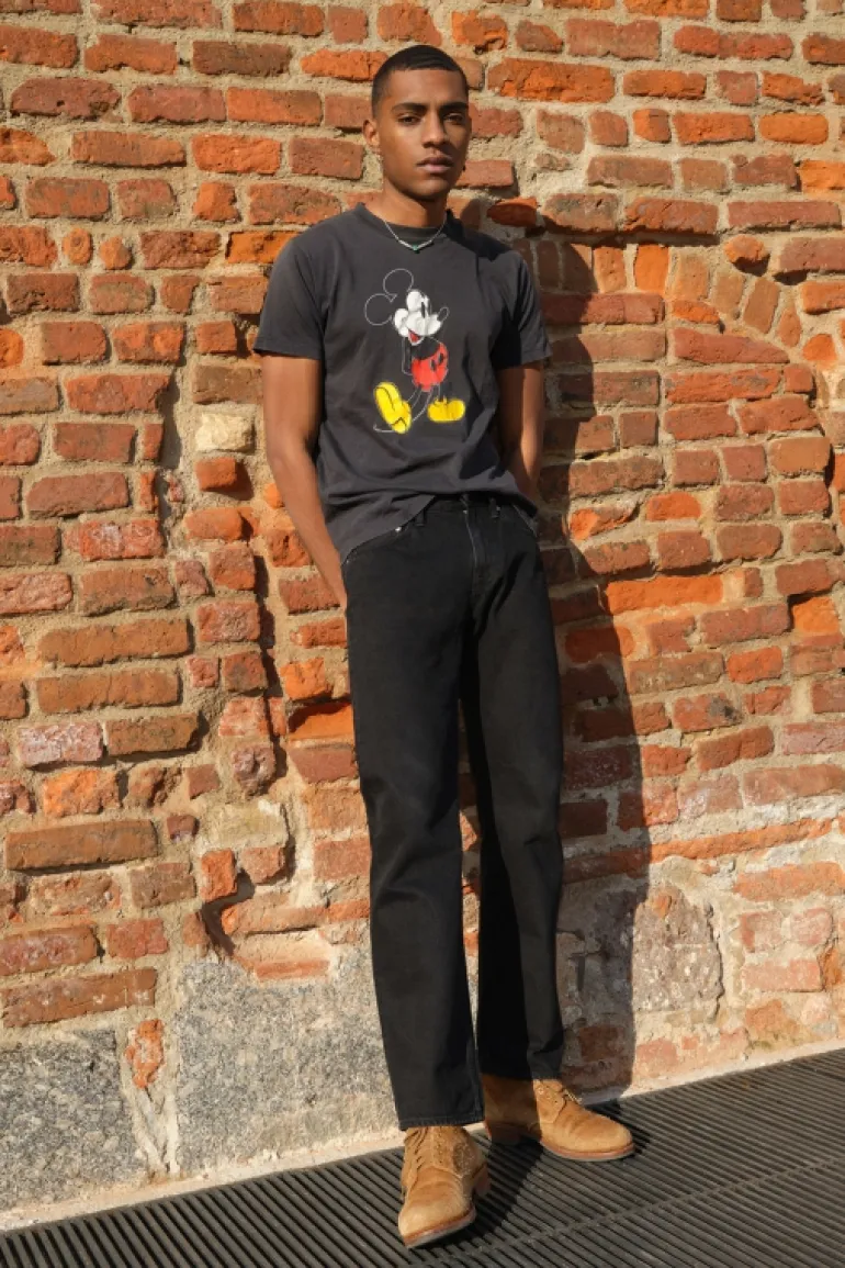 Cult Wide Selvedge Bar Roy Roger's Black Denim Super S.w.