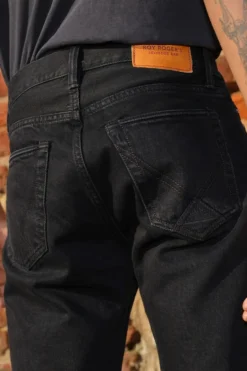 Cult Wide Selvedge Bar Roy Roger's Black Denim Super S.w.