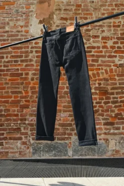 Cult Wide Selvedge Bar Roy Roger's Black Denim Super S.w.