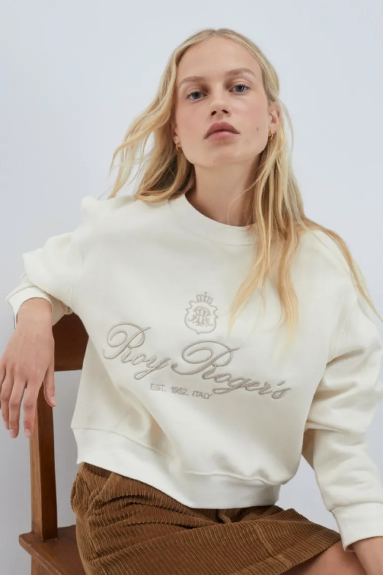 Felpa Girocollo Ricamo Est 1952