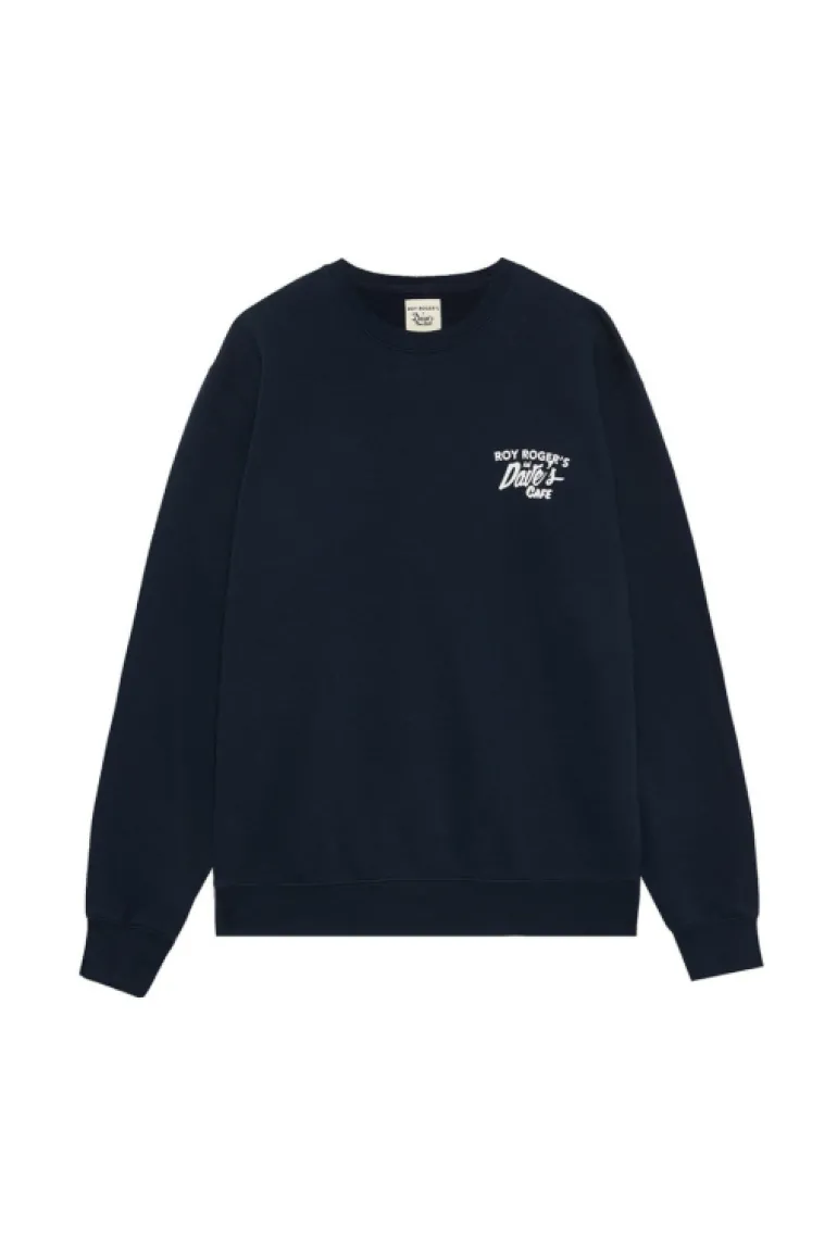 Felpa Roy Roger's X Dave's Ny Con Stampa Cafe