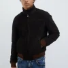 Giacca Brando In Suede Washed