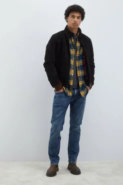 Giacca Brando In Suede Washed