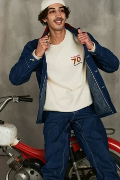 Giacca Carcere 70th Denim Cimosa Rinse