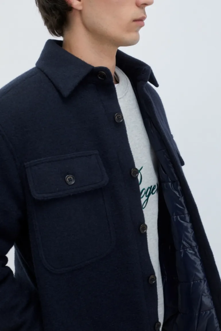 Giacca Navy Light Melton