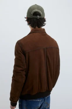 Giacca Newman In Suede Vintage