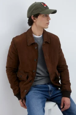 Giacca Newman In Suede Vintage
