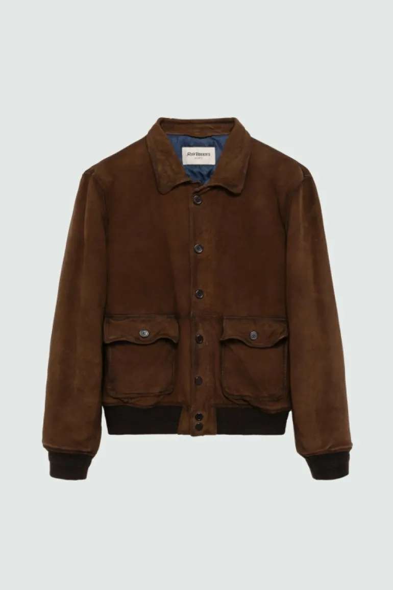 Giacca Newman In Suede Vintage