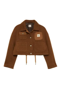 Giacca Work Crop Roy Roger's X Dave's Ny In Lana