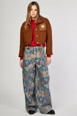 Giacca Work Crop Roy Roger's X Dave's Ny In Lana