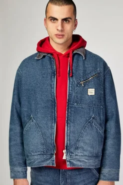 Giacca Work Roy Roger's X Dave's Ny In Denim Vintage
