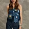 Gilet Patchwork 70th Denim Rinse
