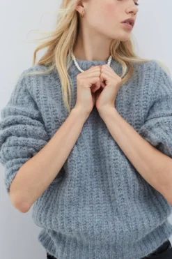 Maglia Girocollo Bottonato