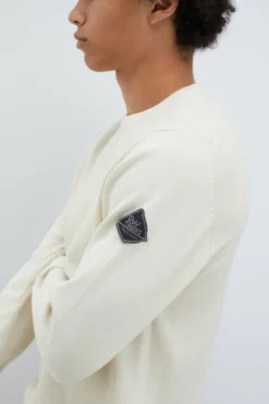 Maglia Girocollo In Cotone Punto Spillo