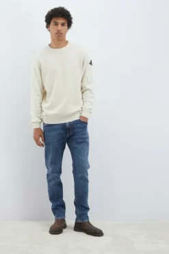 Maglia Girocollo In Cotone Punto Spillo