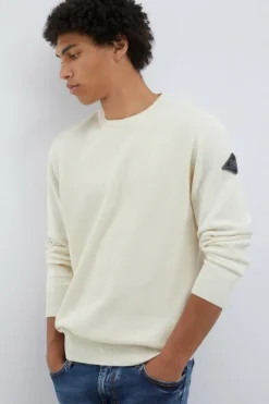 Maglia Girocollo In Cotone Punto Spillo