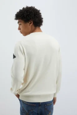 Maglia Girocollo In Cotone Punto Spillo