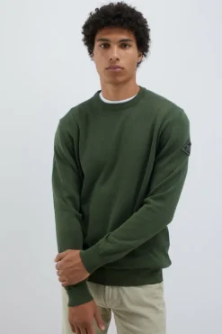 Maglia Girocollo In Cotone