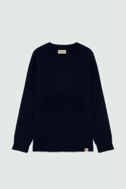 Maglia Girocollo In Lana Shetland Brushed