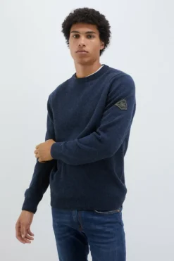 Maglia Girocollo In Lana E Cashmere Muline