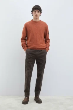 Maglia Girocollo In Lana E Cashmere Muline