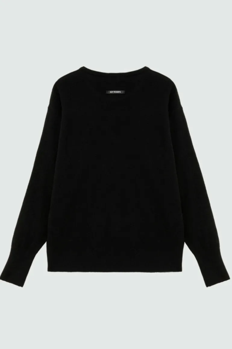 Maglia Girocollo In Lana E Cashmere