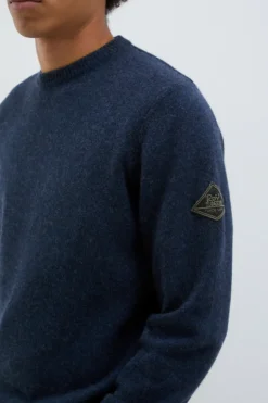 Maglia Girocollo In Lana E Cashmere Muline