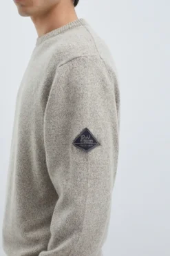 Maglia Girocollo In Lana E Cashmere Muline