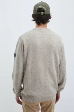 Maglia Girocollo In Lana E Cashmere Muline