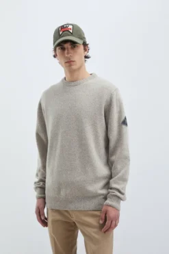 Maglia Girocollo In Lana E Cashmere Muline