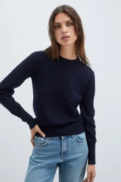 Maglia Girocollo In Pura Lana