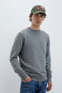 Maglia Girocollo Raw Edge In Lana E Cashmere