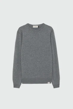 Maglia Girocollo Raw Edge In Lana E Cashmere