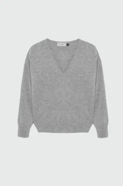 Maglia Scollo V In Lana E Cashmere