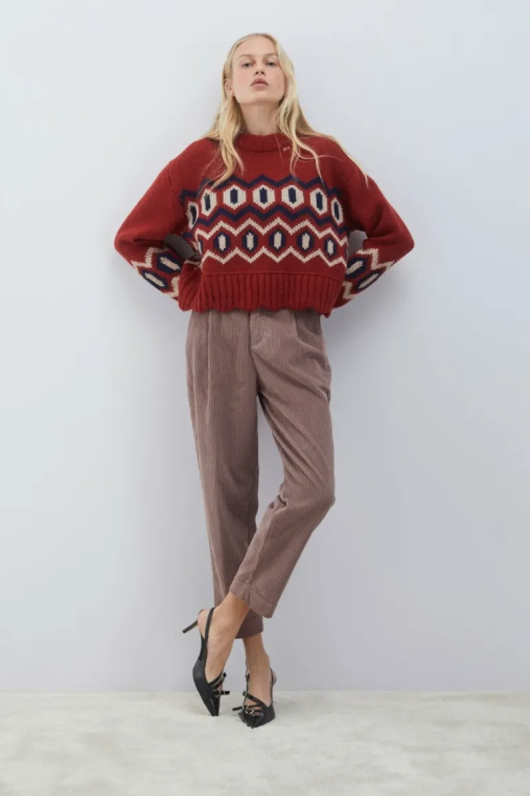 Pantalone Chino Maemi In Velluto