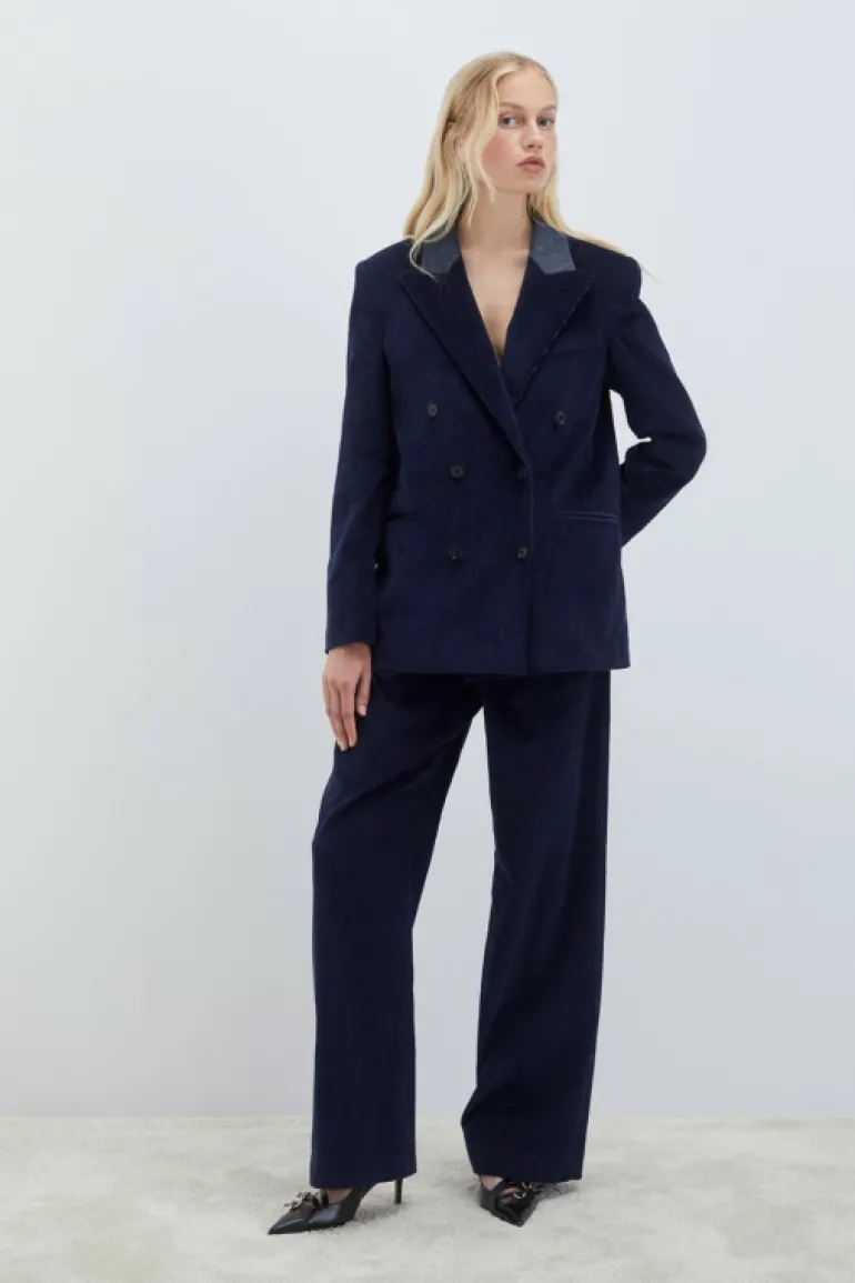 Pantalone Dad In Velluto